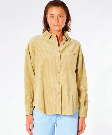 Rip Curl Golden Days Cord Women's Shirt - Khaki